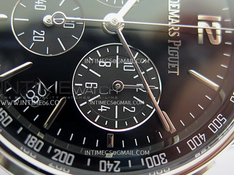 Code 11.59 Chrono 26393 SS APSF 1:1 Best Edition Black Dial On Black Leather Strap Super Clone SA4401